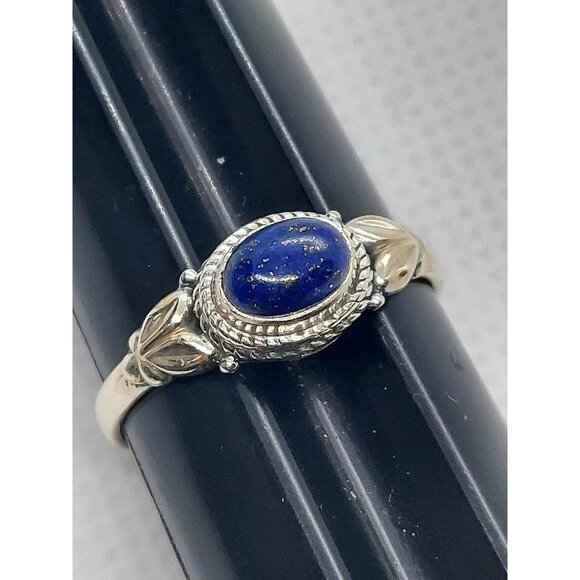 Sterling ring lapis 9.5 - Picture 2 of 3